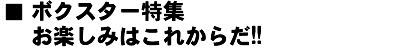 ボクスター特集 お楽しみはこれからだ!!